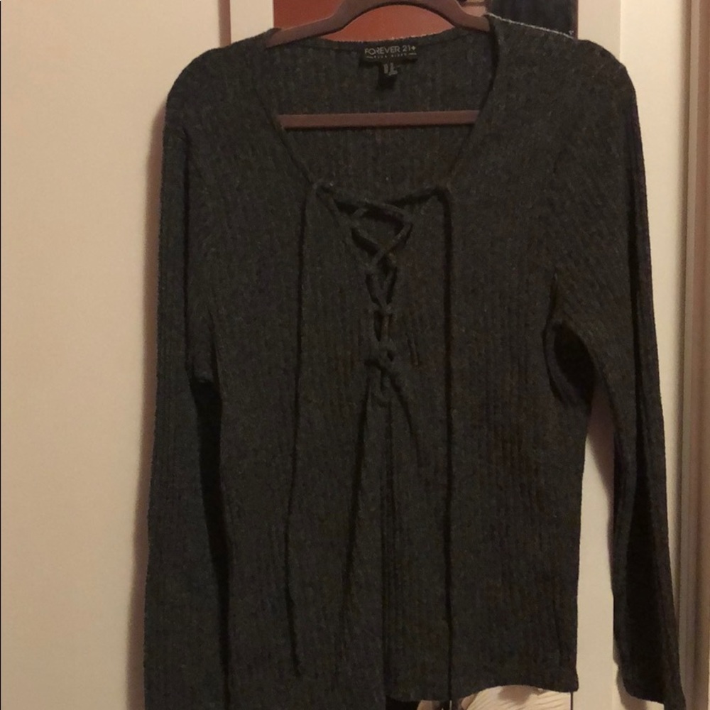 Tie from forever 21 sweater